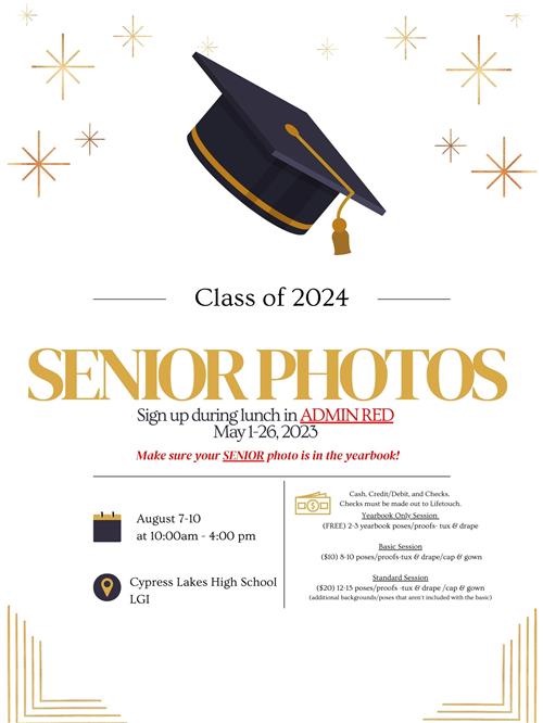 Senior Photos Information